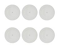 6er Set Sottotazza Cuore con Piccolo Gray Cuore E Bordo BASTION COLLECTIONS
