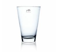 6er Set Vasi IN Vetro, Dekogläser Coni Cono Rotondo H.19cm (D) . 12,5cm