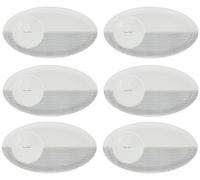 6er Set Vassoio Tovaglioli, Piattino Titane Strisce 25x14cm BASTION COLLECTIONS
