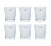 6er Set Vetro Orchideentöpfe Orchidea Bianco H.13,5cm (D) .12,5cm Rotondo