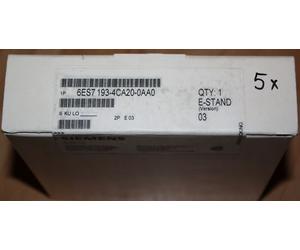 6ES7193-4CA20-0AA0 6ES7 193-4CA20-0AA0 5x Modulo terminale Siemens Simatic NU...