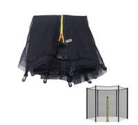 6ft 8ft 10ft 12ft 13ft 14ft 16ft 16ft, net di sicurezza del trampolino, reti protettiva per trampolini di sicurezza in nylon prevenzione autunnale per la prevenzione delle cadute,16FT-12 Pole,Black