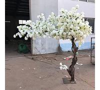 6ft artificiale bianco ciliegio Blossom Tree with Real Wood StemsPerfect for Wedding & Party DecorStunning Replica of Cherry/Pear Blossom Trees