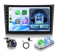 6G+128G 8 Core 10" Android Autoradio per Volvo XC90 2004-2013 Carplay Android Auto Wireless, AI Microfono con Riduzione del Rumore, Mirror Link Bluetooth FM/RDS EQ/DSP WiFi GPS Comandi al Volante