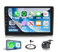 6G+128G 8 Core Android Autoradio per FIAT Ducato 3/Peugeot Boxer 2/Citroen Jumper 2 2011-2022, 9" Schermo Carplay Android Auto Senza Fili FM/RDS/EQ/DSP WiFi GPS Bluetooth Panoramica a 360° Retrocamera