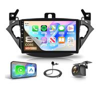 6G+128G 8 Core Android Autoradio per Opel Corsa E 2015-2019/Opel Adam 2013-2016, 9 Pollici Schermo IPS Carplay Android Auto Senza Fili Bluetooth FM/RDS/EQ/DSP WiFi GPS Panoramica a 360° Retrocamera