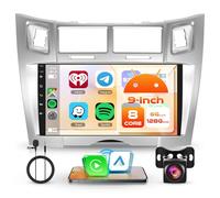 6G+128G 8 Core Android Autoradio per Toyota Yaris/Vizi 2005-2011 9 Pollici Schermo Stereo Auto Senza Fili Carplay Android Auto Mirror Link Bluetooth FM/RDS/EQ/DSP WiFi GPS SWC Telecamera Posteriore
