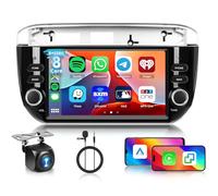 6G+128G 8-Core Autoradio per Fiat Punto 2010-2016/ Linea 2012-2015 Android Autoradio Bluetooth GPS, Hodozzy 2 Din 7 Pollici Touchscreen Radio con CarPlay Wireless Android Auto, WiFi DSP FM RDS Camera