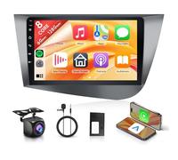 6G+128G 8 Core Autoradio per Seat Leon 2 MK2 2005-2012 9 Pollici Android Autoradio Senza Fili Carplay Android Auto Mirror Link Bluetooth FM/RDS/EQ/DSP WiFi GPS Comandi al Volante Telecamera Posteriore