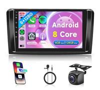 6G+128G 8 Core Wireless Carplay Android Autoradio 2 Din per Mercedes Benz ML GL W164 ML350 ML500 GL320 X164 ML280 GL350 9 Pollici Autoradio con Android Auto GPS Navi WiFi DSP Bluetooth FM/RDS USB SWC