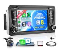 6G+128G 8 Core Wireless Carplay Android Autoradio per Audi A3 8P A3 8P1 S3 RS3 8P RS3 Sportback 7 Pollici Autoradio Android Auto GPS Navi WiFi Mirror Link Bluetooth FM/RDS/DSP EQ Telecamera Posteriore