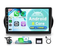 6G+128G 8 Core Wireless Carplay Android Autoradio per FIAT Fiorino/Qubo/Citroen Nemo/Peugeot Bipper 2008-2017 10 Pollici Autoradio Android Auto GPS Navi WiFi Bluetooth FM/RDS/DSP Telecamera Posteriore