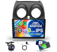 6G+128G 8 Core Wireless Carplay Android Autoradio per Nissan Qashqai J10 2006-2016 9 Pollici Autoradio con Android Auto GPS Navi WiFi Mirror Link Bluetooth FM/RDS/DSP EQ/USB/SWC Telecamera Posteriore