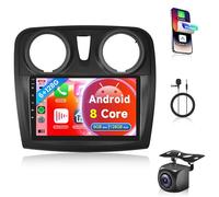 6G+128G 8 Core Wireless Carplay Android Autoradio per Renault Dacia Logan 2 Sandero B52 2012-2019 9 Pollici Autoradio Android Auto GPS Navi WiFi Mirror Link Bluetooth FM/RDS/DSP Telecamera Posteriore