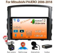 ▶️6G+128G◀️ Android14 Autoradio Car Stereo GPS FM Per Mitsubishi PAJERO 2006-18
