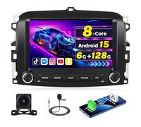 [6G+128G]Inefala Android 15 Autoradio per Fiat 500L 2013-2019 con Wireless Carplay Android Auto, 9 Pollici Touchscreen Stereo Auto Bluetooth con Navi GPS WiFi Radio RDS/FM EQ SWC Retrocamera Mic