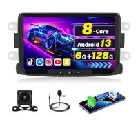 [6G+128G]Inefala Android 15 Autoradio per Renault Dacia Duster Sandero Logan Dokker con Wireless Carplay Android Auto, 8" Touchscreen Stereo Auto con GPS WiFi RDS/FM Bluetooth EQ SWC Retrocamera Mic