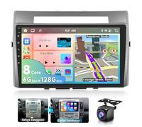 6G 128G VECHTEL 9"Autoradio 2 DIN Bluetooth per Toyota Corolla Verso AR10 2004-2009 Carplay Android Auto Wireless,Android 15,DSP EQ,Wifi GPS Navi,RDS/FM Radio con Retrocamera AHD