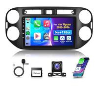 6G 128G VECHTEL 9" Autoradio Bluetooth per vw Tiguan 2010-2016 Carplay Android Auto,DSP EQ,Wifi GPS Navi,RDS/FM Radio 2 din con Retrocamera AHD