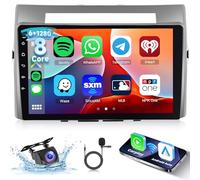 6G+128GB Autoradio per Toyota Corolla Verso 2004-2009 8-Core Android Autoradio Bluetooth GPS, Hodozzy 2 Din 9 Pollici Touchscreen Radio CarPlay Wireless Android Auto, WiFi DSP, FM RDS Telecamera