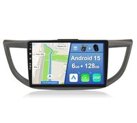 [6GB+128GB] Android 15 Autoradio per Honda CRV 2012-2016-[Incorporato Carplay/Android Auto/DSP/GPS]-10.1 pollice IPS 2.5D Touch Screen-Camera+MIC Incluso-DAB/Mirror Link/Bluetooth 5.0/360/AHD Camera