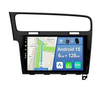 [6GB+128GB] Android 15 Autoradio per VW Golf 7 Golf VII 2012-2020-[Incorporato Carplay/Android Auto/DSP/GPS]-10.1 pollice IPS 2.5D Touch Screen-Camera+MIC Incluso-DAB/Mirror Link/360 Camera