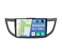 [6GB+128GB] Android 16 Autoradio per Honda CRV 2012-2016-[Incorporato Carplay/Android Auto/DSP/GPS]-10.1 pollice IPS 2.5D Touch Screen-Camer MIC Incluso-DAB/Mirror Link/Bluetooth 5.0/360/AHD Camera