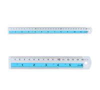6in & 12in Professional Metal Ruler Drive Edges Righer With Imperials & Metric Measures For Projects Crafting Engineering Drafting Strumento