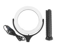 6in 3000 6500K Fill, Lamp with Desktop Tripod, 360° Rotatable Supplementary for Live Streaming Makeup, 3 Modes 10 Levels Brightness