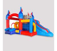 6in1 castello gonfiabile della Camera di rimbalzo 100% PVC casa rimbalzante con le pareti della maglia di sicurezza, castello del saltatore di prezzo di fabbrica gonfiabile, corsa ad ostacoli, letto