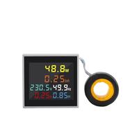 6IN1 Digital Display Voltmeter Ammeter Current Voltage Frequency Meter AC monitor 100A KWH Signal Light lndicator 22MM RRBXXUYN(AC 250-450V)