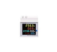 6IN1 din rail AC monitor 110V 220V 380V 100A Voltage Current Power Factor Active Frequency meter EKFBQBGW(External CT,AC 40-300V 100A)