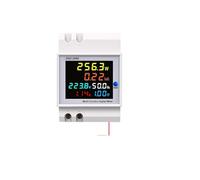 6IN1 din rail AC monitor 110V 220V 380V 100A Voltage Current Power Factor Active Frequency meter MQXFCZUX(Built-in CT,AC 40-300V 100A)