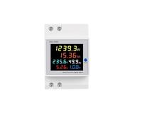 6IN1 din rail AC monitor 110V 220V 380V 100A Voltage Current Power Factor Active KWH Frequency meter AUOQKQUT(Built-in CT,AC 250-450V)