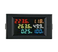 6IN1 Panel Meter LCD Voltmeter Ammeter Multi-Function Digital Display D69-2058 Energy Power Factor Meter(AC200-450V)