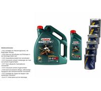 6L Castrol Magnatec Diesel 5W-40 DPF 2xLeak-Stop+Motor Doctor+Motor Flush