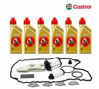 6L Castrol Olio Automatico + Kit Filtro per 7G S-Tronic DL382 0DK J CK