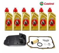 6L Castrol Olio Cambio + Set Filtro per Mercedes 7G-DCT 724.0 236.21