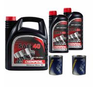 6L CHEMPIOIL Olio Motore CH SAE 40 SAE 40 API CH-4/SJ Inclusa Pulizia Motore