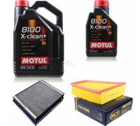 6L Controllo Set Motul 8100 X-Clean+ 5W-30 Per Seat Ibiza III 1.4 16V 1.9