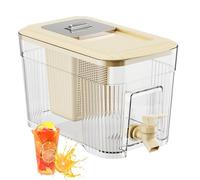 6L Dispensatore per frigorifero - Contenitore per acqua per succo senza succo di BPA, filtro rimovibile Easy versare beccuccio | Soluzione di conservazione del latte di caffè al tè, materiale