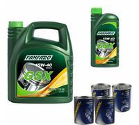 6L FANFARO GSX 15W-40 olio motore Automobile Api Sg / CD Incl. Flush Doctor