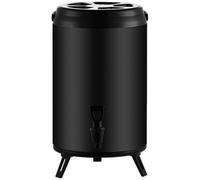 6L grande capacità in acciaio inox latte tè secchio isolato bevande bevande calde e fredde contenitore con beccuccio erogatore di bevande fredde e calde