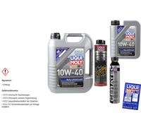 6L Liqui Moly MoS2 Olio Motore 10W-40 Pulizia Olio-Schlamm Cera Tec