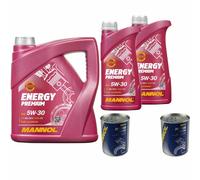 6L MANNOL Energy Premium 5W-30 Api Sn / CH-4 olio motore Incl. Motor Doctor
