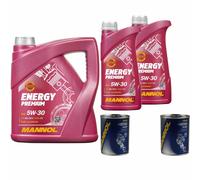 6L MANNOL Energy Premium 5W-30 API SN/CH-4 Olio Motore Inclusa Pulizia Motore