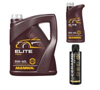 6L MANNOL Olio Motore ELITE 5W-40 Inclusi Additivi Ceramo Ester 9829
