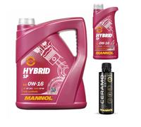 6L MANNOL Olio Motore HYBRID SP 0W-16 Inkl. Additivo Ceramo Ester 9829