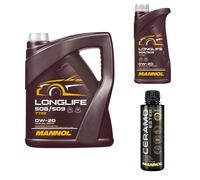 6L MANNOL Olio Motore LONGLIFE 508/509 0W-20 Inclusi Additivi Ceramo Ester 9829