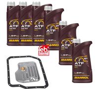 6L MANNOL Olio per Ingranaggi Atf AG60 Filtro Trasmissione Lexus Rx 350 AWD